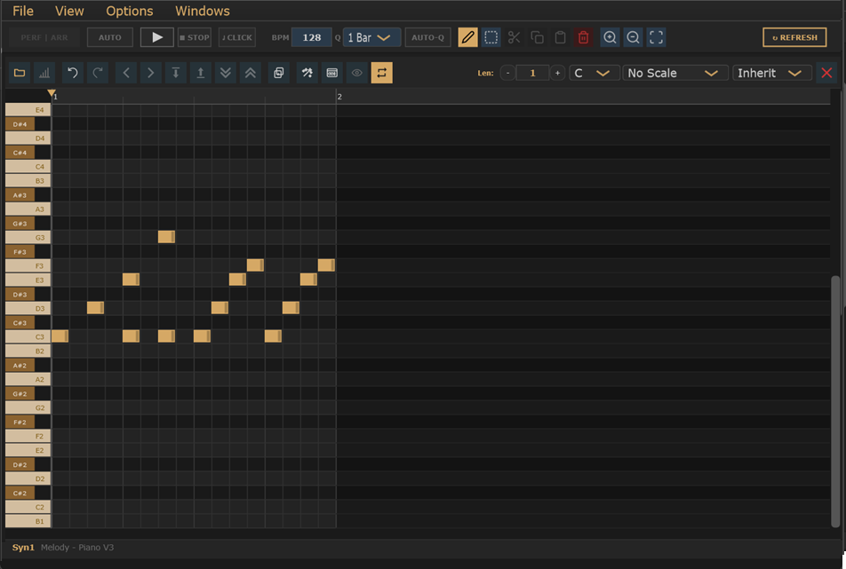 GrooviXBeat Piano Roll